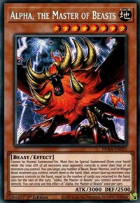Alpha, the Master of Beasts [PHRA-EN023] Secret Rare