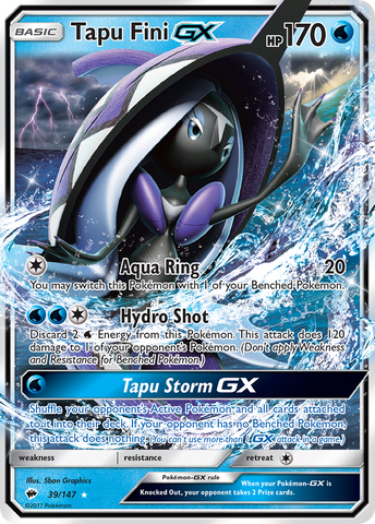 Tapu Fini GX (39/147) [Sun & Moon: Burning Shadows]