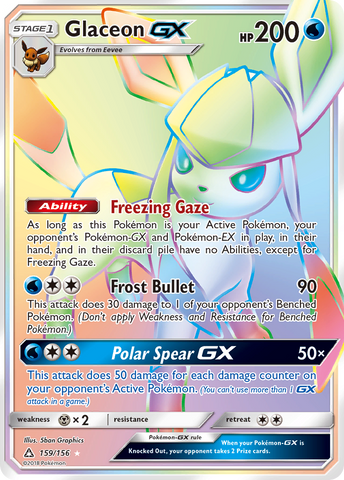 Glaceon GX (159/156) [Sun & Moon: Ultra Prism]