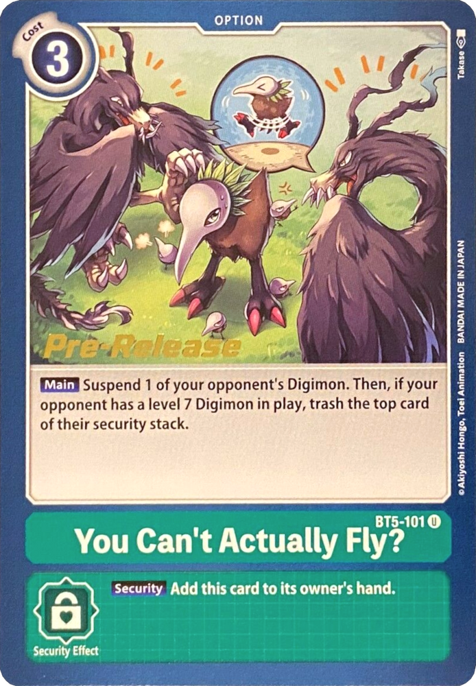 You Can't Actually Fly? [BT5-101] [Battle of Omni Pre-Release Promos]
