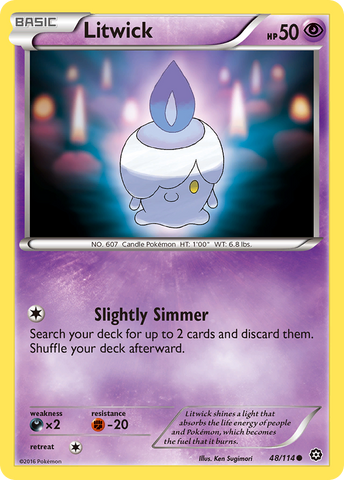 Litwick (48/114) [XY: Steam Siege]