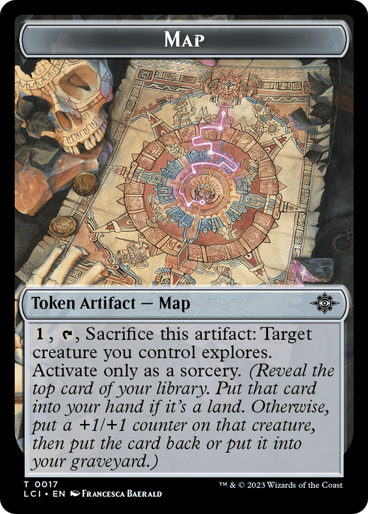 Map // Spirit Double-Sided Token [The Lost Caverns of Ixalan Tokens]