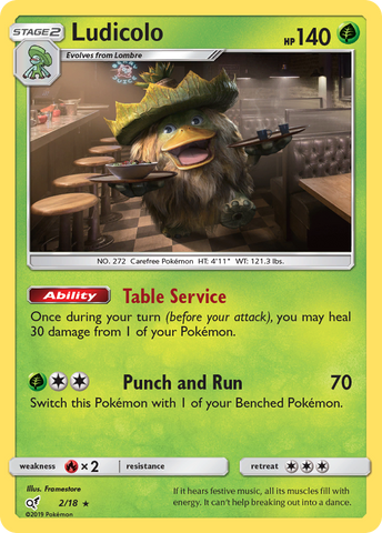 Ludicolo (2/18) [Sun & Moon: Detective Pikachu]