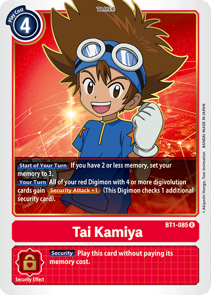 Tai Kamiya [BT1-085] [Release Special Booster Ver.1.0]
