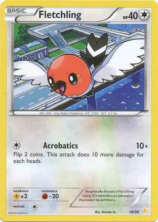 Fletchling (16/30) [XY: Trainer Kit 3 - Pikachu Libre]